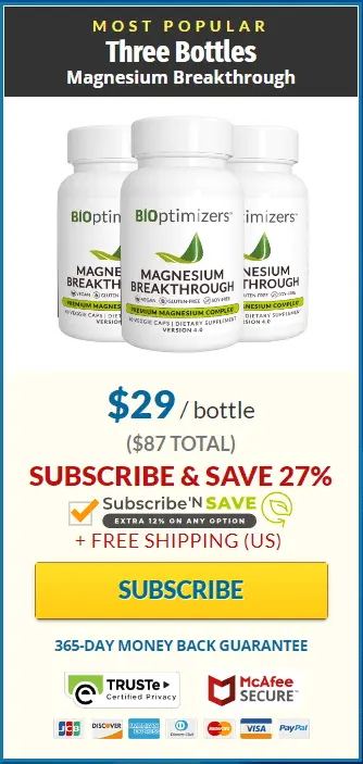 Magnesium Breakthrough 3 bottle order