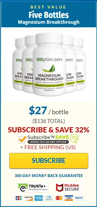 Magnesium Breakthrough 6 bottle order